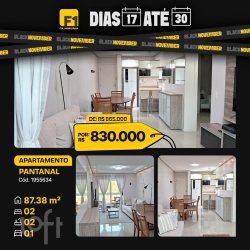 Apartamentos com 68m², 2 quartos, 1 suíte, 1 garagem, no bairro Pantanal em Florianópolis