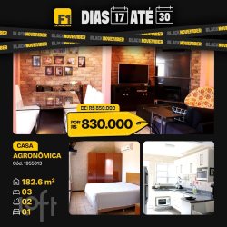 Casa Residencial com 111m², 3 quartos, 1 suíte, 1 garagem, no bairro Agronômica em Florianópolis