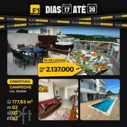 Apartamentos com 177m², 2 quartos, 1 suíte, 2 garagens, no bairro Campeche Leste em Florianópolis